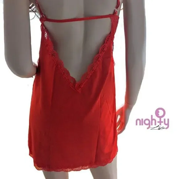 Simply Red Nightgown Lingerie - Picture 2 of 5